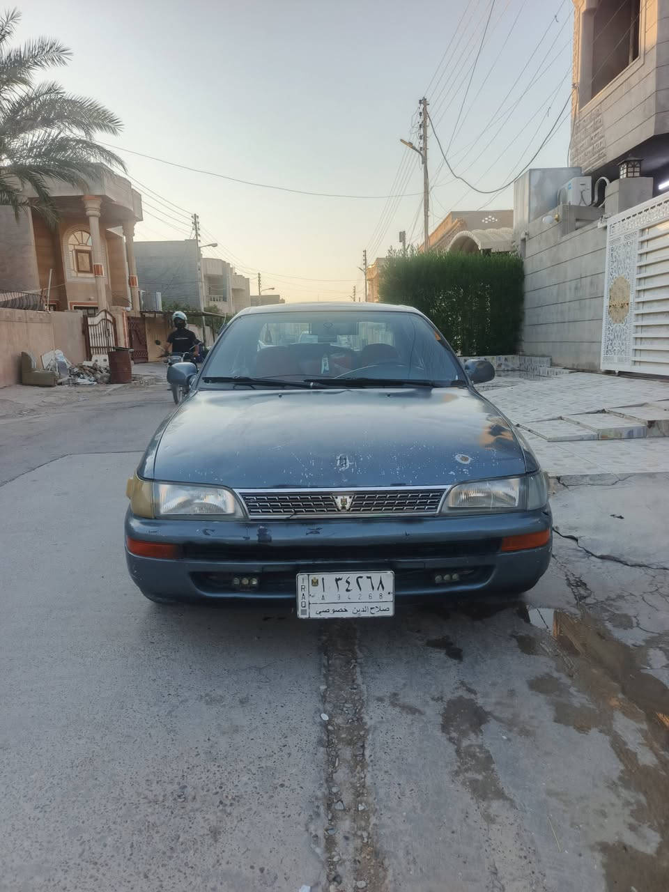كورلا موديل 1992 امحور ..
تحويل رقم صلاح الدين 
محرك كير صدر  امامي مشط بور كله بحاله جيده 
فول اوتو جام كير اوتو سياره لمتد
عظمتها نظيفه ضربات خفايف كما موضح بلصوره 
تايرات امامي جديد خلفي نص عمر
دشبول بلاد يسرا امبدل  باقي كلو شغال 
تبريد كمبريسر غاز 
للبيع فقط 
للاستفسار الاتصال على الرقم ***********
