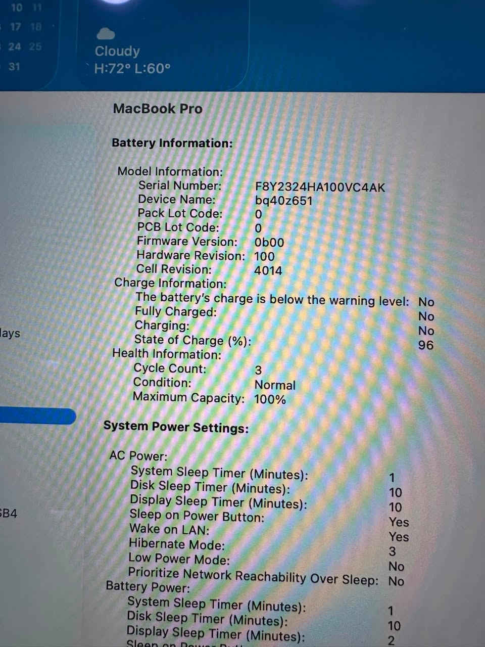 Macbook pro m1 /16 inch
M1 pro
Ram 16
512
مشحونة ٣ مرات باتريها الاصلي لا مبدل ولا مفتوح برغي 
نضافة 100%
كامل ملحقات 
السعر مليون و700 الف 
***********
