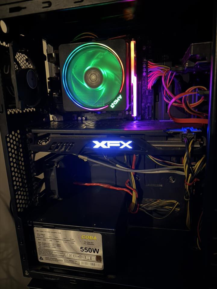 Pc
Rx 580 xfx اقصى ضغط 71
Hdd 500
Ssd 120
M.b B 550 
Razen 7 3700X
Ram 8 rgb
Psu coba 550w
Case اعتيادي ابو الالف 
مبرد غازي amd rgb

‎السعر قفل ماكدر انزل الله شاهد قافليها 425


**إذا كنت صاحب هذا الإعلان وتريد حذفه لأي سبب، رجاءا أرسل رسالة إلى الدعم الفني**