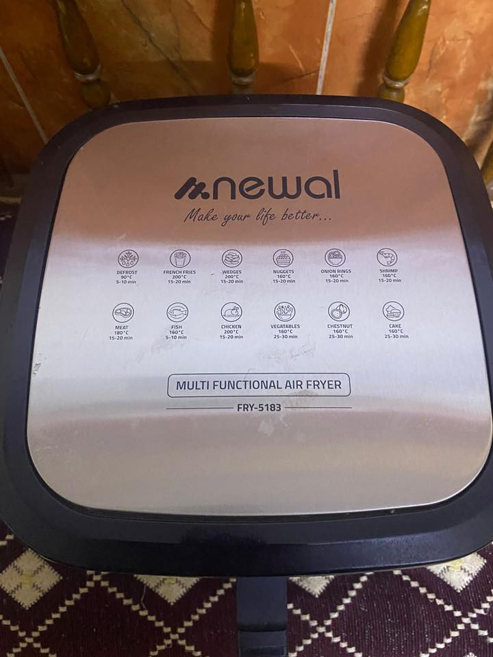 السلام عليكم من رخصه الادمن
قلايه هوائية نوعيه نيوال احسن نوعيه حجم 8لترXXL مثل ممذكور بالصوره وحجم كبير للبيع استعمال قليل مكاني بغداد الكاظمية واكو توصيل 

والكارتونه موجوده مالتها

*********** 

هذا رقمي واتساب فقط
