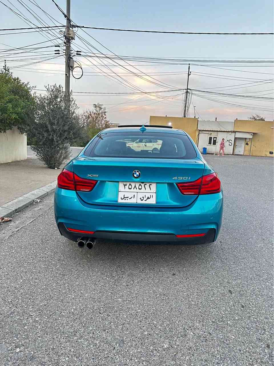 BMW 430 i مۆدێل 2018 سەیارەکی خاوێنە بەشەرت گێر مەکینە  4 پارچە کلێر مواسفات کندی 
نرخ 183$ 
*********** أربيل, العراق
