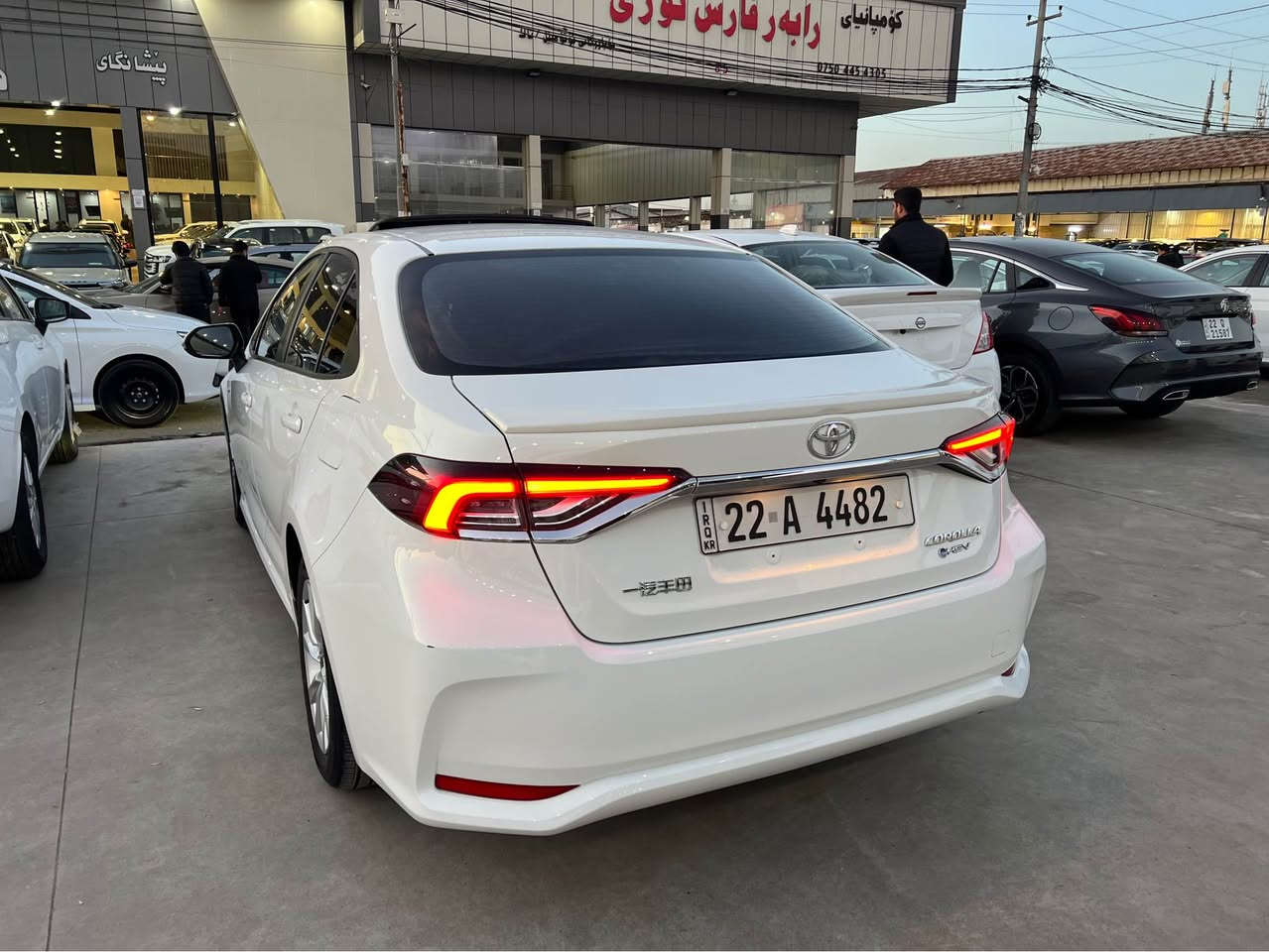 Toyota crolla 2025 hybrid HEV
تويوتا كرولا ٢٠٢٥ فول فول مواصفات :
بةصمة سلايد كوشن جلد سوكان تةقةل جةگمةجة سكة 
٨ ايرباك شاشة كاميرة رادار اوتو كروس اتو هولد اتو ستوپ لايت ليدو كارةباي بگلايت ليد زور مواصفاتي تر .........
سةيارةكة تةنها 16000km روشتوة 
هيج هيجي نية لة دةعامي بو دةعامي بةشةرت 
بي سبوغو تعديلو شوختو قوپ هيچ هيچي نية 
سعر :165$ 
شوين :هةولير 
*********** أربيل, العراق
