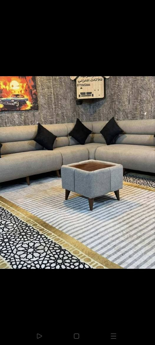 معرض ومعمل  دوو برا
 
🔴ديوان حرف L
8متر ونص🛋🛋🛋

🎊🔵اربعة كوشات هديه🎁 مع كل ديوان🛋

كما عودناكم احدث واجمل الفصالات 💯خشب واسفنج درجه ✅اولى وقماش تركي درجه اولى✅ والوان وفصالات حسب طلب الزبون  وباسعار مناسبه

📍العنوان /دهوك دوميز شارع المعسكر  مقابل سايدين ألتراي 
📌دهوك 
📌☎️رقم الهاتف

     ***********
