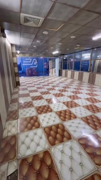 قاعه للايجار المساحه 120متر العنوان الطالبيه السايدين.قرب دائره البلدي...