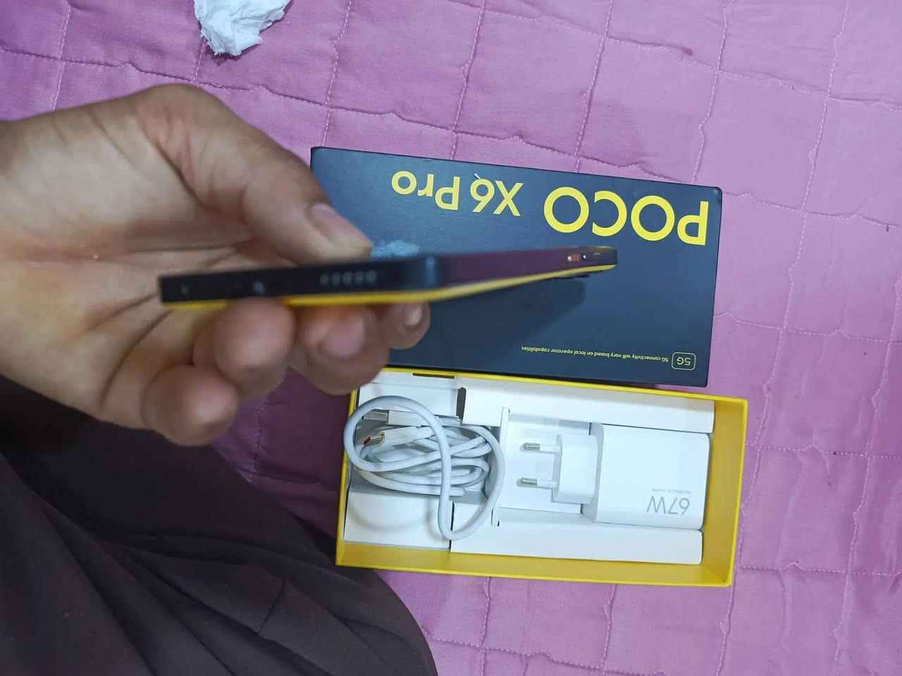 السلام عليكم جهاز x6pro للبيع استخدام سنه وشهرين كامل هوه وملحقاته لا مفتوح لا شيء بس بيه شويه لويه بل الشاصي يسونه ب 15, الف تريد تعوفه كلشي ماعليه سعره 325 وبي مجال شيء بصيط مكاني فلوجه يم جامع محمد بن سيرين ***********
