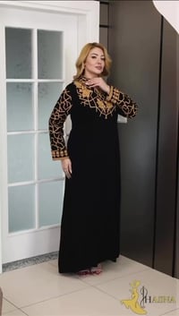 دشداشة كشمير • تطريز ستراس • اقل طلب درزن