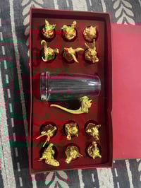 طقم شوت كريستال • ديكانتر تنين • قطعة مكسورة