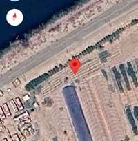 ارض زراعي ملك صرف مشاع _ شاطئية في المربع الرئاسي ؛ مقابل القصر واجهة ...