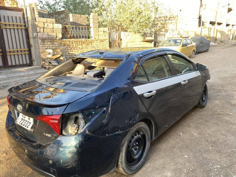 سلام عليكم خوان للبيع كورلا 2018 رقم ديالى الدولي تحويل مباشر السياره فول مواصفات متضرره وبيع على وضعها مكينه وكير شغالات شغاله وتمشي العنوان بغداد حي النصر رقم الهاتف ***********
