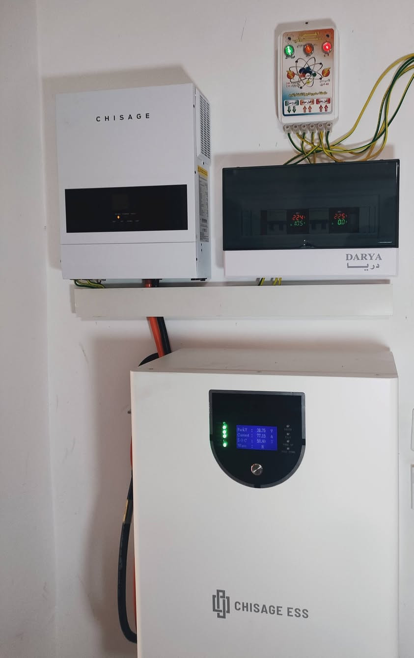 📍خانقين_الملك شاه
تم تنصيب منظومة (شركة شيساج)
بقدرة 8نهاري☀️ 8امبير ليلي🌖

تتكون المنظومة من انفيرتر بقدرة3.5 kw✅
وبطارية بقدرة 8 kw✅+بورد سيطرة متكامل✅
وبدون الواح ⚡

ضمان البطارية 5سنوات حقيقية✅✅
ضمان الانفيرتر 2سنوات حقيقية ✅✅

للتواصل :
*********** المهندس صالح الحربي
*********** محمد صالح الحربي
