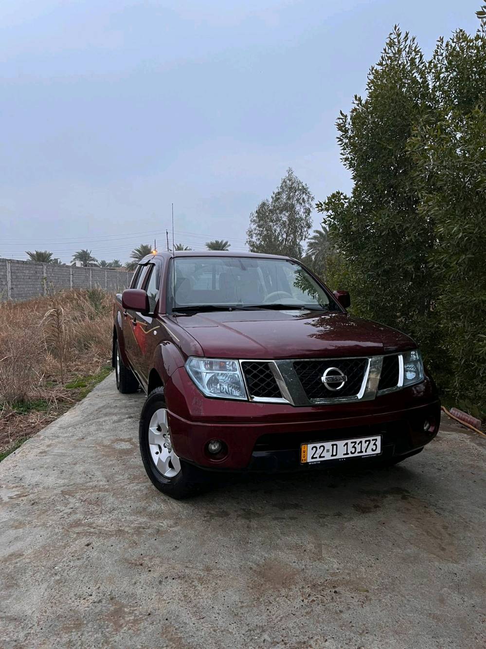 السلام عليكم نيسان نافارا ديزل كاز مكفوله موديل 2013بأسمي رقم اربيل الدولي 4x4 نفخ تبريد ثلج تخم تاير صدرهه جديد لون الداخل عسلي شاشه كامره خلفيه السيارة جاهزه للأستفسار ***********