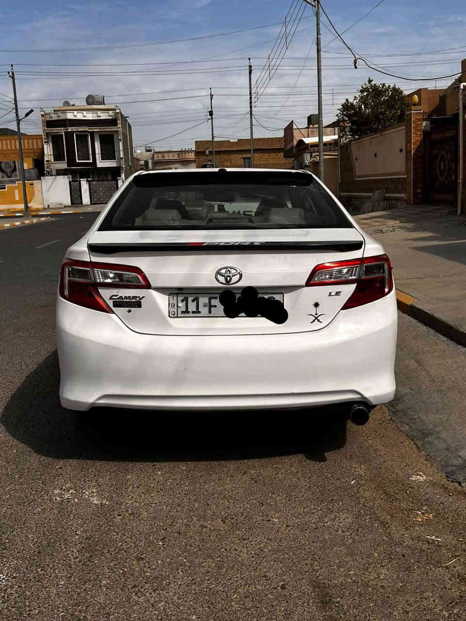 ‏‪
السلام عليكم ،
كامري 2014 امريكي رقم بغداد باسمي ماشية 170 الف ،

-السياره بيها 4 قطع بجم كبس

-گير ومكينة خير من الله 

- الدواخل نظيفة 

- الصدر مبدل جديد امامي خلفي

- تخم تاير جديد 
- تحكمات سترين
- شاشة كبيره 
- كامره دوارة 

-سنوية 2027 ابيع شرط التحويل 

- $السعر 130$ وبيها مجال 

مكان السيارة الفلوجة

للتواصل  ***********‬
