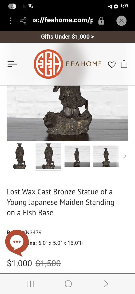 تمثال برونز شينواة 
 الشخصية / لان تساي خه (Lan Caihe)، وهي واحدة من "الثمانية الخالدين" في الثقافة  الصينية
  يظهر التمثال فتاة ترتدي رداءً مزخرفاً وتحمل سلة زهور، وتقف فوق قاعدة على شكل سمكة 
ارتفاع/ 41 سم 
السعر / 25 الف


**إذا كنت صاحب هذا الإعلان وتريد حذفه لأي سبب، رجاءا أرسل رسالة إلى الدعم الفني**