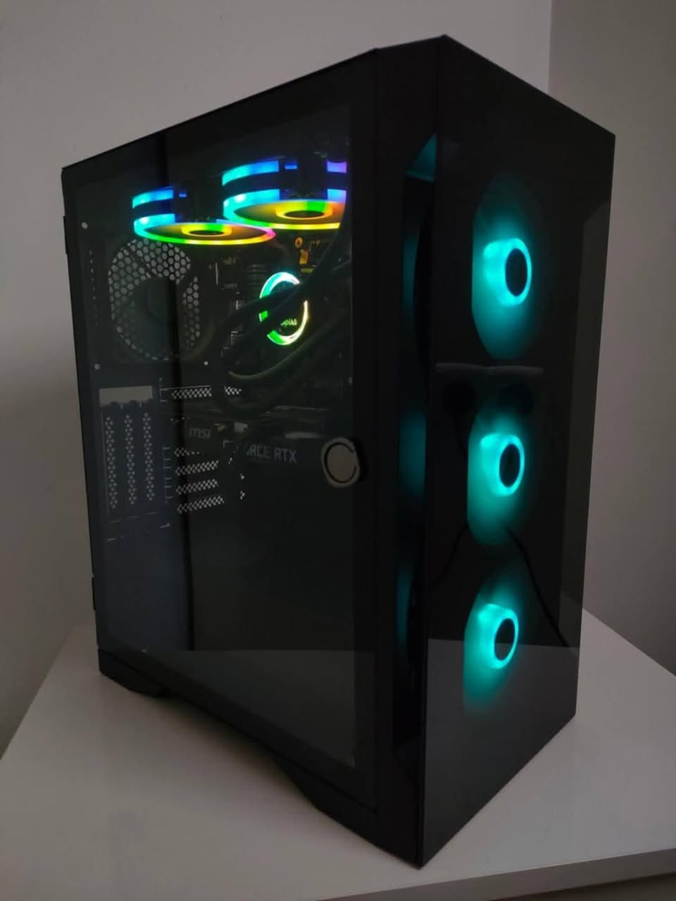 السلام عليكم
هاي تجميعتي للبيع
R5 5600x
مبرد مائي 240mm gamdias rgb
M.b b450m asrock 4slot ram 
Rtx 3060 msi 12gb 2fan
Ram 2x8 16gb 3200mhz lexar
Ssd 128gb
M.2 1t ssd
Hdd 1tb 
P.s 750 watt gold
Case 4fan gamdias
السعر 780
مكاني كربلاء


**إذا كنت صاحب هذا الإعلان وتريد حذفه لأي سبب، رجاءا أرسل رسالة إلى الدعم الفني**