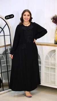 كشمير اسود • كلوش • 2XL-5XL