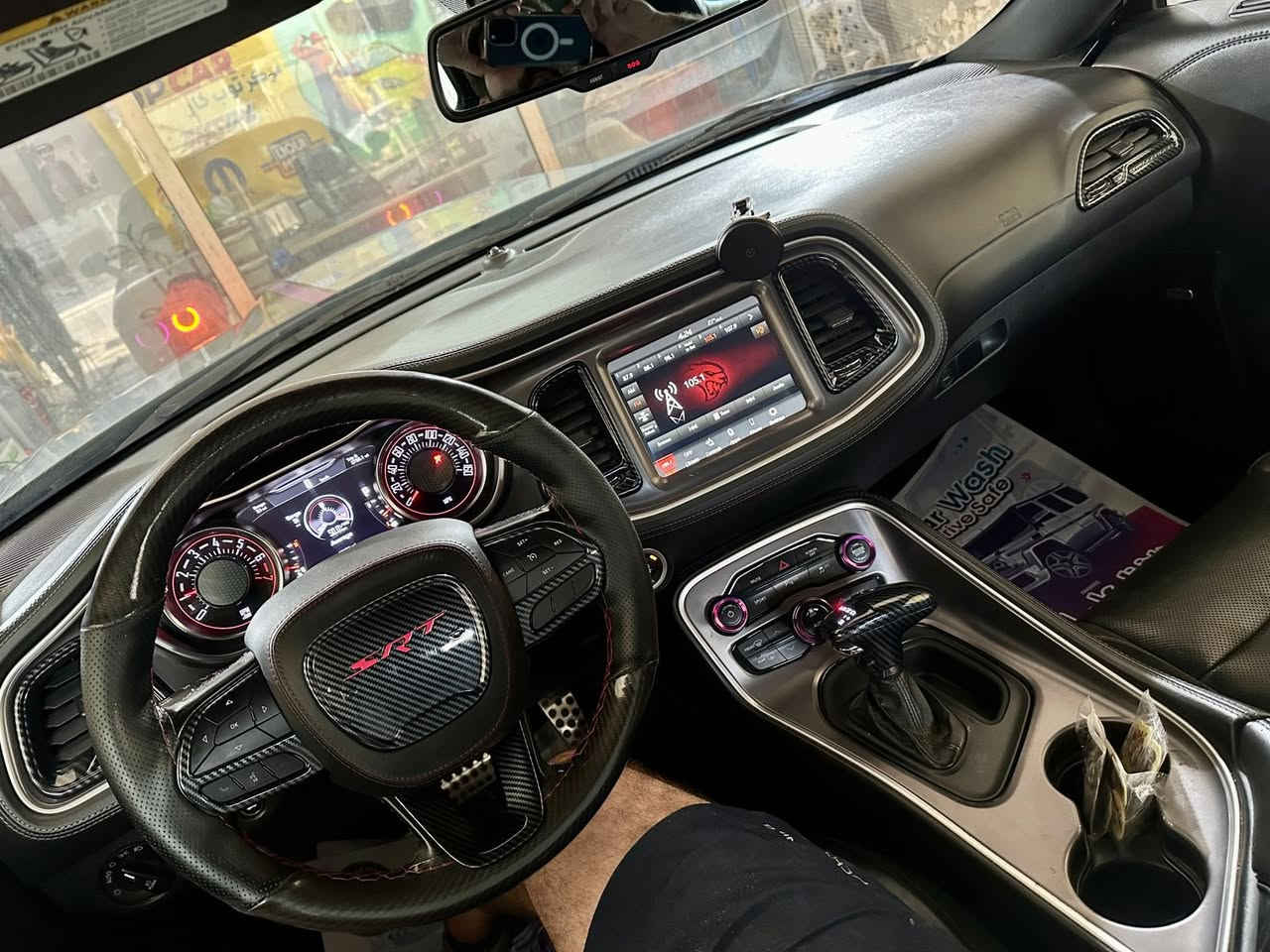 DODGE CHALLENGER 2020 🇺🇸
ارخص جالنجر بالسوك بهيج لون وموديل وممشى
158$قفل
بيع فقطططط نقد
 دوج تشالنجر  2020 لون سموك مميز🔥
السياره مطعمه لون بنفسجي كلها حتى لحزام
 محرك 6 سلندر 3600
صوتها كلش حلو بيه تعديل بسيط بصالنصه نغمه كلش حلوه ومن تحط كير ع N يرجع صوت بلادي 👮🏻‍♂️
 كير أوتوماتيك 8 سرعات 
تو ويل المرغوب 
مواصفات السيارة
* نقطه عمياء
* تبريد وتدفئة كشنات وستيرن
•  شاشة كبيرة كار بلي واندرويد اوتو
•  كاميرا خلفية
•  مثبت سرعة ذكي
•  سستم صوت الباين Alpine 
•  ويل 20 بلاك توب
•  إضاءة LED متحركه ٢٥٠ حركة وتربط تلفون
•  السياره ماشيه 70 الف
مواصفات gt معروفه فول السياره للاخير عده الفتحه  
‎•حدادية كاملة جديدة تايرات تخم جدد وادامة مكينة السيارة بدون اي نقص  
•كير محرك كهربائيات صدر تبريد كفالة
 حادث السيارة صفحة عكس السايق صبغ 
وبنيد محدث SRT بيه شاصي صفحه عكس سايق تعديل فقط بدون كص بدون لحيم
- [ ] 
•  السياره رقم بغداد باسمي تحويل مباشر 
مكان السيارة بغداد الكرادة شارع 62 
***********واتساب
