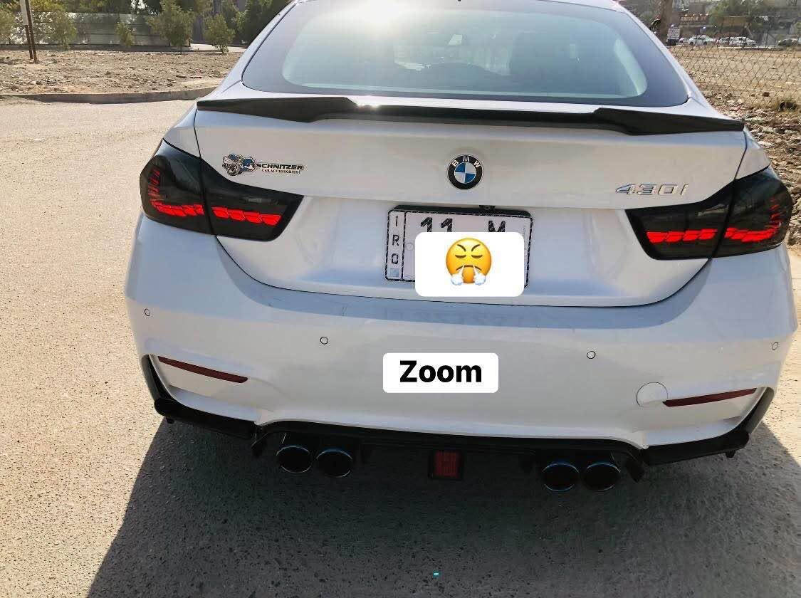 السلام عليكم 
للبيع BMW  430 كراند كوبي اربع بوب 
3 قطع صبغ مال تحديث بس

مكينه 4سلندر تون بور تيربو  مكينه B48 مرغوب 

فول مواصفات :

1- بصمة تشغيل + دخول ذكي + انارة ترحيب

2- لايت + لايت امامي خلفي فول LED سموك دخاني مال m4 +  اوتو لايت امامي متحرك 

3-- انظمة قيادة : 

‏eco pro - comfort - sport pls - sport +

4-- كشنات جلد + كهرباء + ذاكرة خزن + تدفئة 

5- حساس امامي + خلفي + كامرة خلفيه 

6- شاشة كبيرة 

7- وايرلس ابل كار بلي 

8- حساس اطارات

9- حساس مطر ماسحات اوتو

10- تحكم ستيرن + تدفئة ستيرن

11- فتحه سقف

12- مري شفط + قلاب + تعتيم ذاتي

13- جام كله فول اوتو 

14- تبريد مناخين + تبريد خلفي

15- فتح صندوق الخلفي بحركة القدم

16- ويل كب 19 اصلي bbs 

17- محرك 4 سلندر 2.0 توربو و كير ZF 8 نمر

18-دون بايب + جارج بايب + انتيك شوته رياضيه

19-استيرن رياضي الياف كاربون بل كامل + شاشه ديجتال

20-فلنجات رياضيه سيراميك + فجوج برمبو Mاصلي

21-دعاميه اماميM  + خلفيه M

22-بنيد M

23-جاملغات M

24-دفيوزر خلفي M

25-اكزوز M

26-دواخل كاربون فايبر 

27-رادار جانبي 

28-دواخل كاربون فايبر 

29-كير طياره
31- جنطه كهرباء
باقي موصفات
للمعلومات *********** بغداد, العراق
