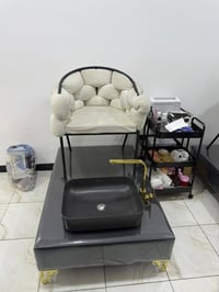 كرسي بدكير • كرسي حلاقة • سلة