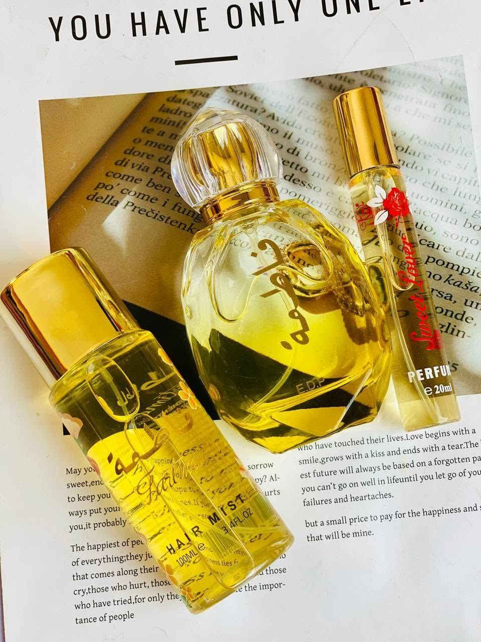 🌼بكج #فاطمة الثلاثي🌼

🌼سر جاذبية اي بنت عطرها الطيب هلبكج لازم يكون عندج يخلي ريحة شعرج وجسمج فد شي خيالي 🌼

#بكج عطر فاطمة الاصلي 💯✔️
🌼عطر حجم كبير 
🌼 سبلاش جسم بعد الحمام
🌼عطر مني للحقيبة 
 يدوم اكثر من ٢٤ ساعة 🌼🌼 

#الاصلي✅✅
سعر البكج ١٤ الف 

🚘 يوجد خدمة توصيل لجميع محافظات العراق ٤ الاف🚘


**إذا كنت صاحب هذا الإعلان وتريد حذفه لأي سبب، رجاءا أرسل رسالة إلى الدعم الفني**