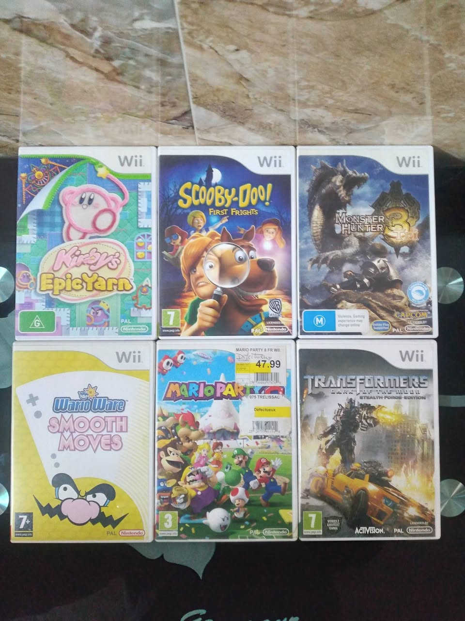 السلام عليكم 
مجموعة العاب wii nintendo ريجن اوربي PAL 
للبيع اي لعبه سعره


**إذا كنت صاحب هذا الإعلان وتريد حذفه لأي سبب، رجاءا أرسل رسالة إلى الدعم الفني**