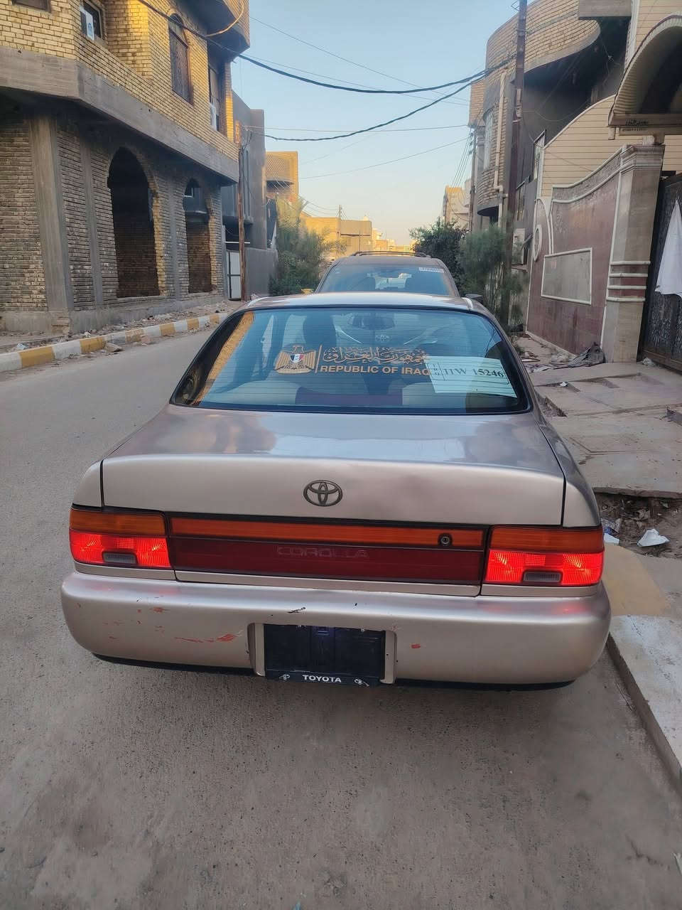 السلام عليكم 
كورلا موديل 91 رقم بغداد انكليزي تسجيل جديد باقي فقط استلام اللوحات باسمي مداور ثاني يوم. 
حدادية وكير ومكينه جاهزة كهربائيات كل شغال تخم تاير جديد
مصبوغة عام للجمالية  تبريد مايشتغل
مكان السيارة الناصرية المركز  السعر 52 
للاستفسار ***********
