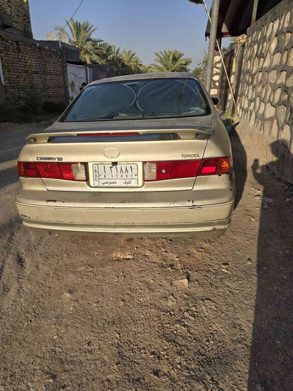كامري موديل ٢٠٠١ 
محرك ٢٢٠٠      ٤ 
تدفئة تبريد شغالة و تبريدها خير من الله 
حدادية جديده 
تخم تايرات جدد 
كير و مكينه كفالة و السيارة صبغها جاردة شويه

السعر ٦٥ و بيها مجال 

مكاني بابل
 الواتساب فقط ***********٤
