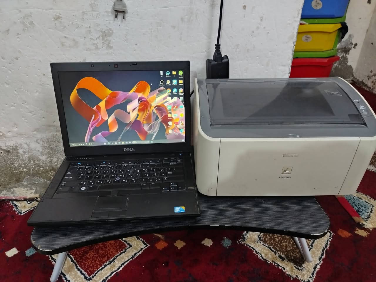 deel 4610
core 5 جيل الرابع  
هارد 320
رام 4
نظافه 90%
السعر 100
------------------------------------------
طابعه نظيفه canon 2900
كارتج جديد 
السعر 100
***********
