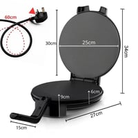 خبازة ضغط • ١٤٠٠ واط • ٢٥ سم