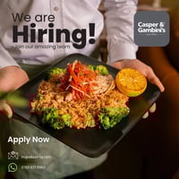 يعلن مطعم كاسبر اند كامبينيز عن فتح باب التوظيف لمجموعة وظائف شاغرة  ل...