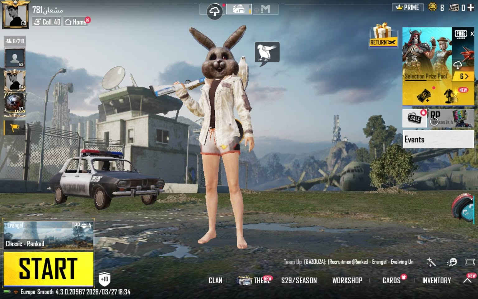 السلام عليكم
حساب بوبجي كورية مستوى 69 

حساب حيل مرتب وبيه شكم نوادر ومتعوب عليه من تشوفو مبين
حساب للمرواس ب حساب عالميه كون مرتب او بيع سعر   50 قفل 

تواصل خاص 
مكاني موصل تلعفر  او موصل ب جامعه 
ربط گوگل


**إذا كنت صاحب هذا الإعلان وتريد حذفه لأي سبب، رجاءا أرسل رسالة إلى الدعم الفني**