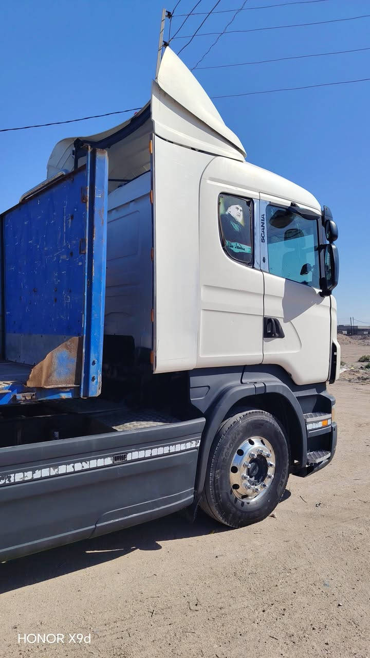 سلام عليكم سكانيا مديل 2005رقم بصرة بسمي مداور ثاني يوم بسنويه مربوطة فلات مكينه انجكشن 470 Rكير راجز شاصي مكفول سيارة تخم تاير رأس وعربات تخم ويل فافون   خير من الله العنوان البصرة زبير قرب صيطرت البحريه***********
