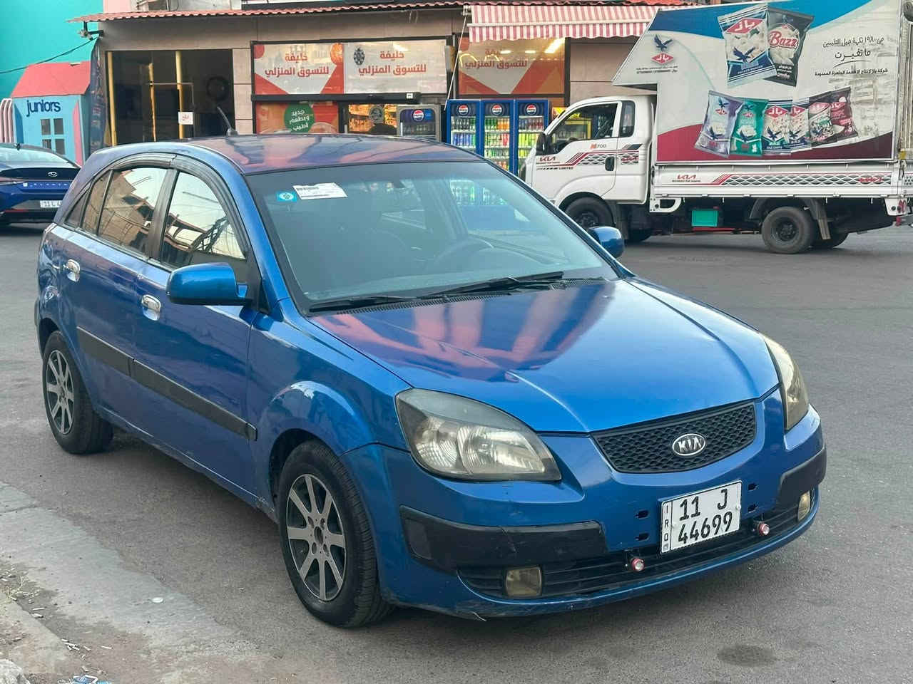 مساء الخير احبتي 
كيا ريو 2008مكينه المرغوبه 1600
سياره جاهزه من كلشي صبغ 3قطع بدون دواخل 
تخم تاير جديد صدر امامي خلفي جديد جاهزه رقم بغداد مميز سنويه باسمي تحويل مباشر السعر61ورقه المكان المنصور ***********
