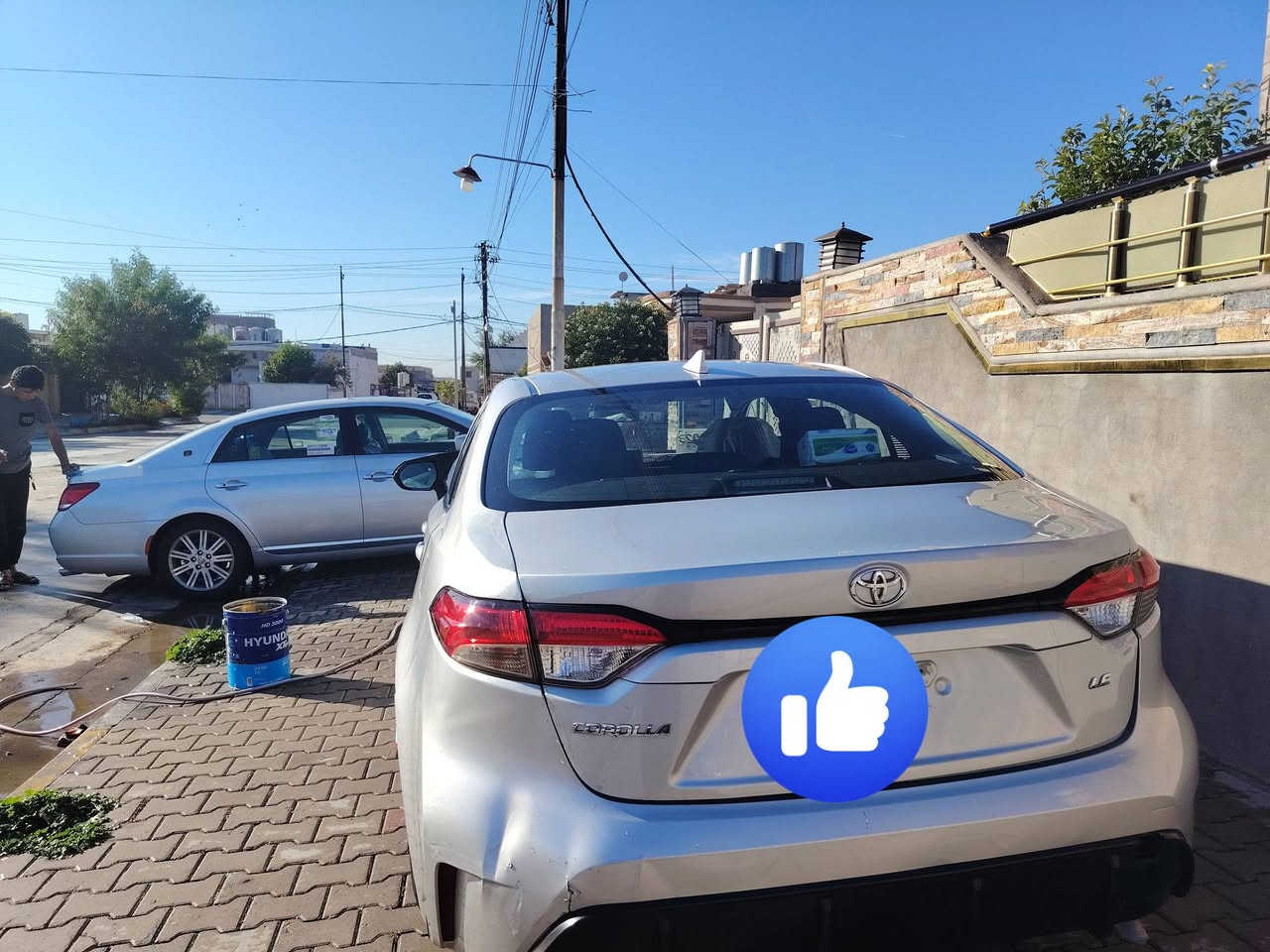 كورلا23 وراد امريكي ضررها ٣قطع جامرلق امامي السكن وباب وبونيد. رقم كركوك سعر ١٢٥. ***********
