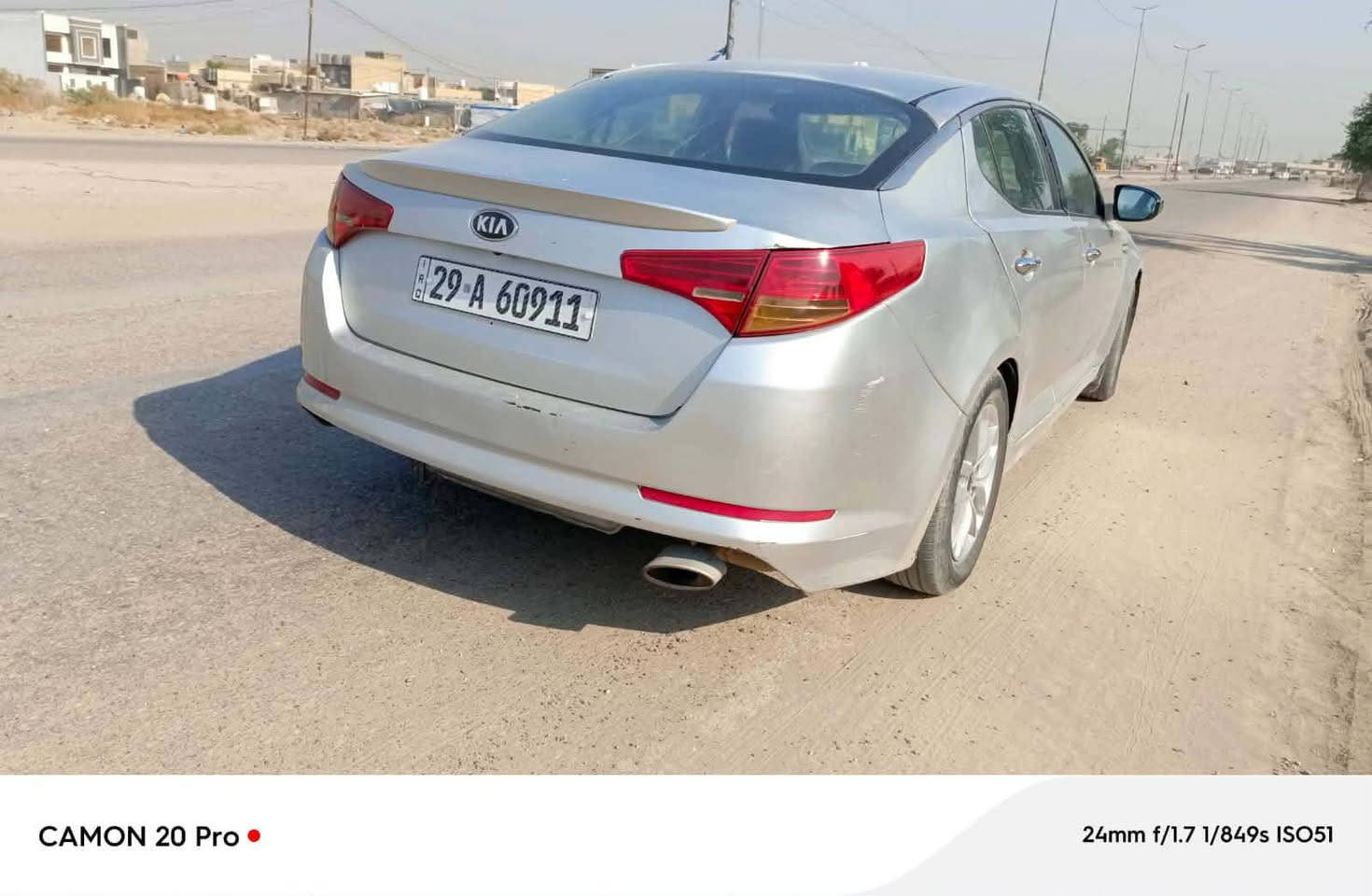 للبيع موديل 11رقم واسط بسمي مكينه 2400مصبوغه عام بدون ضربه بس جملغ امامي بدون دواخل سياره جديده مكان السياره حله شارع 100 السعر 90 رقم التلفون ***********
