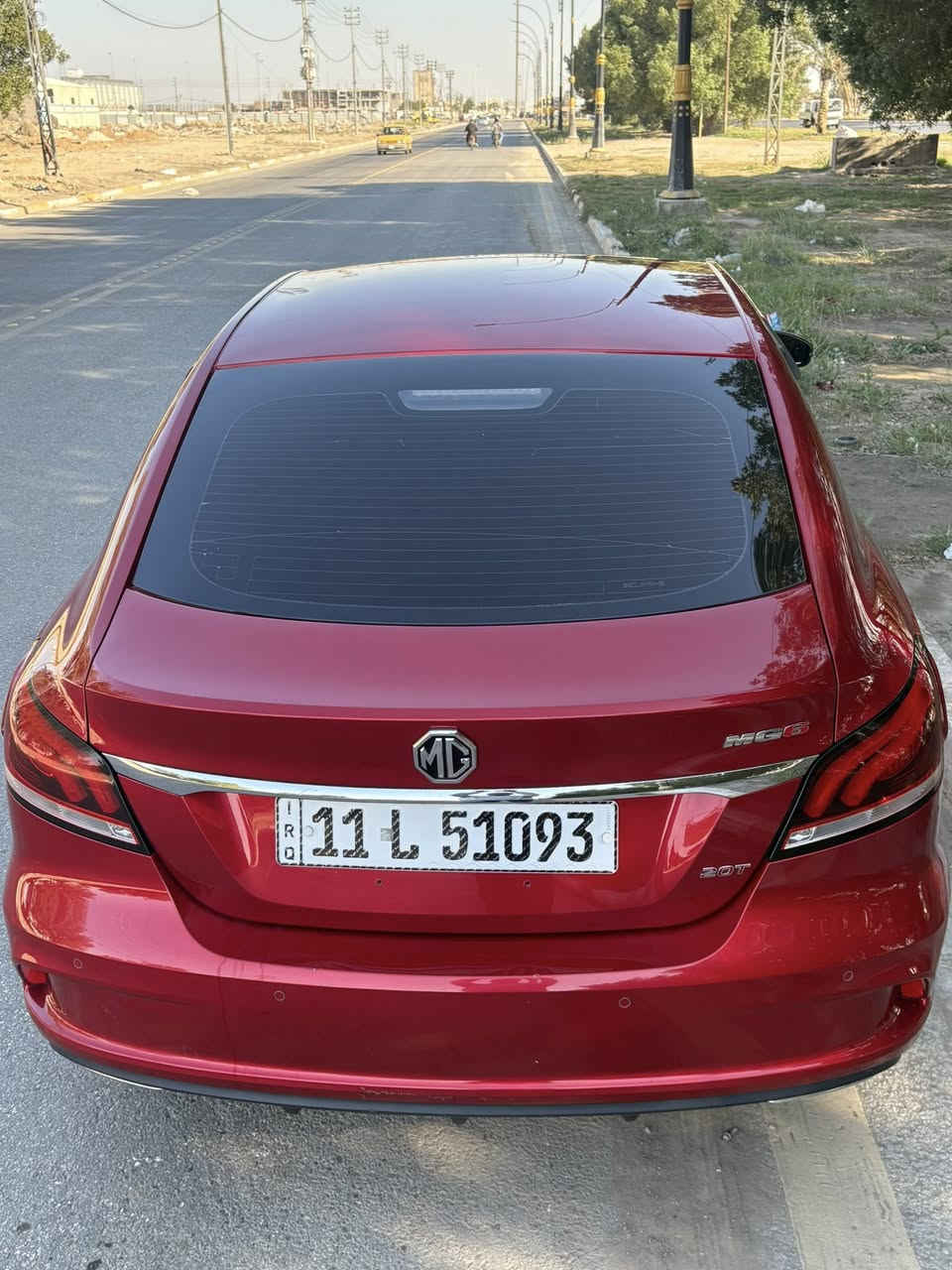 MG6 Trophy موديل 2023 وارد خليجي، أعلى فئة من حيث المواصفات والتجهيز.
ارقى سيارة بالmg

تاريخ الاستلام: 2024  
رقم السيارة: بغداد  

الممشى: 47,000 كم  

المحرك:
- محرك 1500 سي سي تيربو اقتصادي وقوي  

المواصفات:
- فتحة سقف (سلايد روف)
- كاميرا (دوارة)وكاميرا امامية
- حساسات أمامية وخلفية
- إضاءة زينون داينمك
- كشافات أمامية وبروجكترات إضافيه عند الاستدارة
- تبريد مقاعد
- مقاعد جلد كهربائية
- تحكمات كاملة على المقود
- تشغيل بصمة (دخول وتشغيل بدون مفتاح)
- جنوط قياس 18 إنج مع تايرات برجستون

- استخدام نظيف جداً
- داخل ضمان الوكالة
- إدامة مستمرة

السيارة مكفولة شرط فحص وكالة وجاهزة للاستخدام.

السعر: 125 ورقة قابل للتفاوض  

للتواصل: ***********
