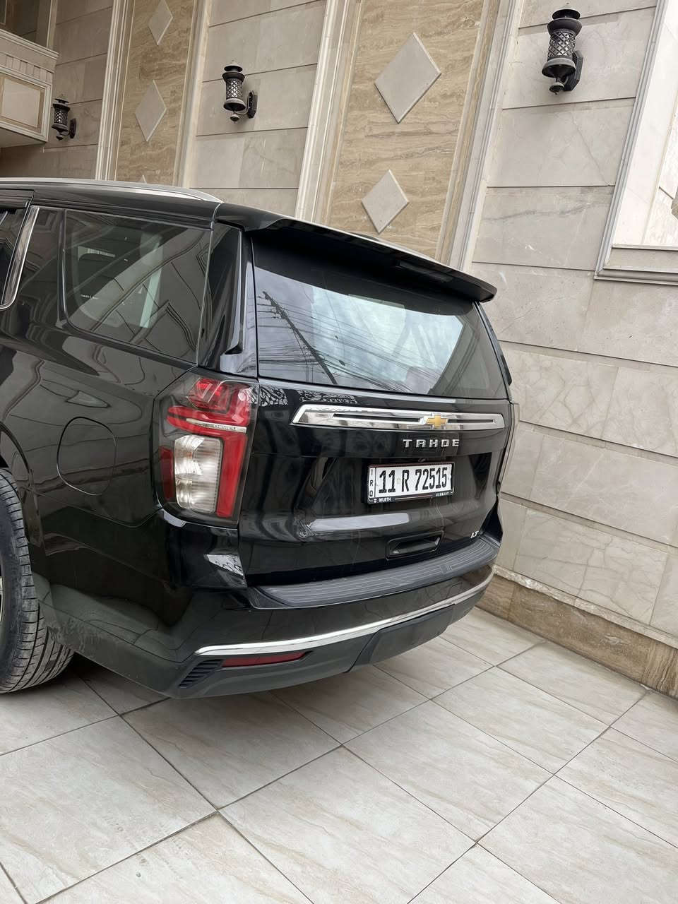 تاهو LT علامه صفره موديل 2021
لون اسود  ماشي 55 الف
مكفولة من صبغ وتبديل او بارد
مواصفاتها معروفة ومتخلص
بصمة تشغيل 
تشغيل عن بعد 
فتحة سقف بانوراما
حساسات امامية 
حساسات خلفية 
رادارت جانبية
رادار امامي
 تحديد مسار 
كاميرا خلفية دوارة
دوسات 
صندوق كهرباء 
شاشات خلفية 
تبريد ٣ قطع
تبريد خلفي منفصل
اوتو ستوب
هاندبريك بصمه
مقاعد جلد
مقاعد كهربائية 
مقاعد امامية كهرباء 
تحكم ستيرن جهتين 
ثلاجة وسطية 
اضواء led امامية وخلفية 
اضواء زنون امامية
نظام ملاحة
سياره بصمات اثنين
رقم بغداد بسمي 
مكان سياره سيديه 
تلفون ***********
