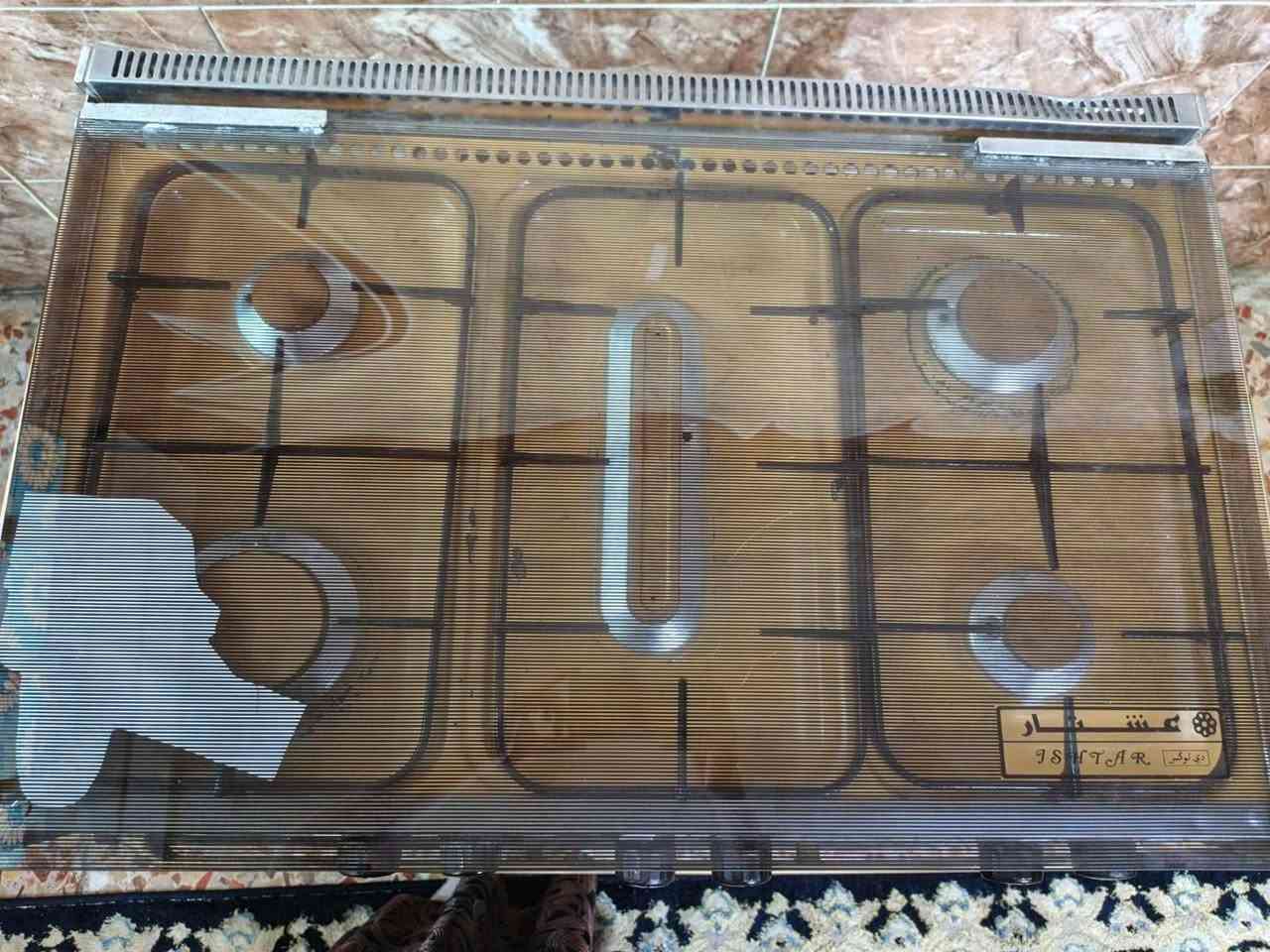 طباخ عشتار 5 عيون 5 مشاعل، افران اوتماتيك + شوايه و مصباح فرن + الكهرباء شغالة
رقم الهاتف:  ***********
