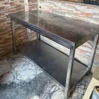 ميز سل ستيل ثقيل  120سم  السعر 150  07800682885