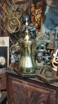 صبحكم الله بالخير والبركه 🇮🇶🕊️🇮🇶 دلة سوريه قديمه كصه كويتيه عمل ابراهي...