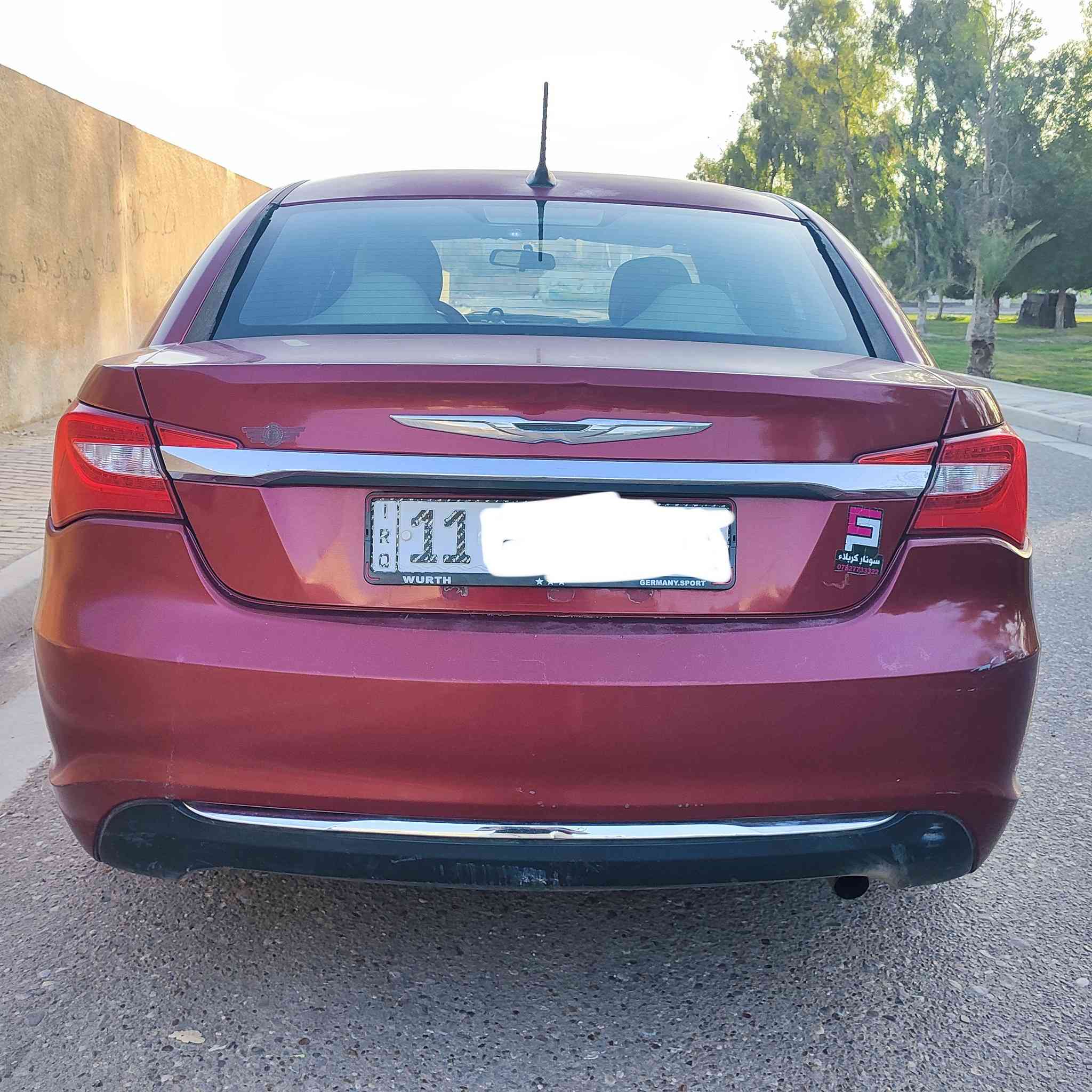 سيارة كرايسلرC200 رقم بغداد بأسمي صور حادث امريكا والسونار مرفقة بالمنشور موديل 2014 السعر 85 للأستفسار الأتصال على الأرقام*********** 
 ***********
