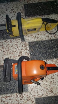 ورحمه الله وبركاته مناشير خشب كهربائي وثاني بانزين مستعملات شي بسيط 07...