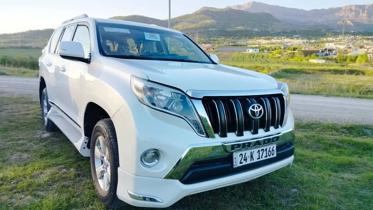 Toyota Prado 
مۆدێل 2015 
سپێر لەکۆڵ 
ڕەنگ سەدەف
143000 کیلۆمەتر ڕۆیشتووە
نیزام Eco
مەکینەی 4پستن نەکراوەتەوە
چوار تاییەی تازەی لەژێرە
سەنەوی نوێیە و بەناوی خۆمە
سێ ڕیز کوشن
تەبەرید مەرکەزی 
سەلاجە
لایت ڕەش
تەنیا دەرگای سەیاق پەمپە بێ ناوگرتن
نرخ 280$
ژمارەی خاوەن
*********** رانية, السليمانية
