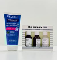 بكج حب الشباب • غسول Revuele • The Ordinary AHA ٣٠٪