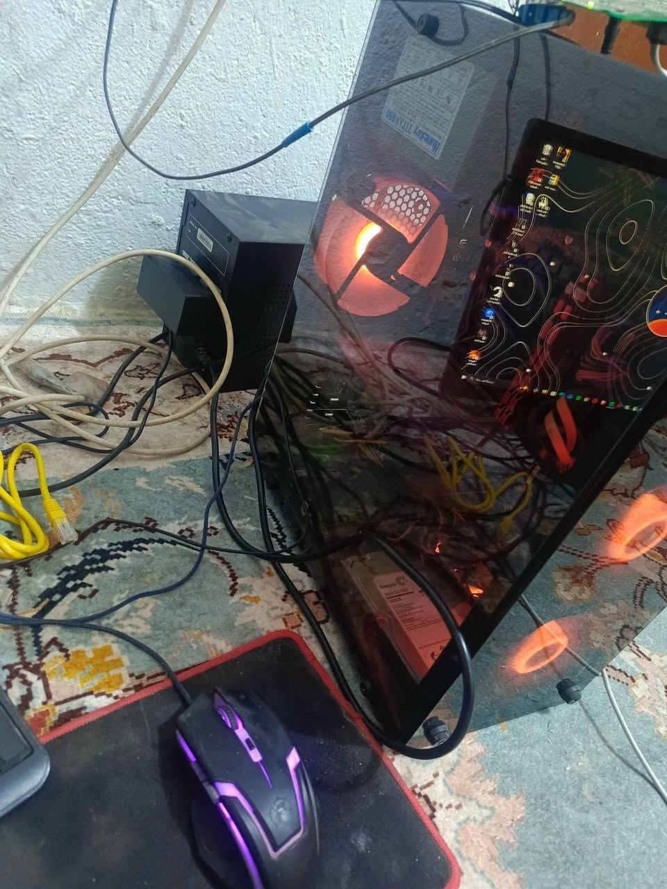 سلام عليكم
تحميعه كاملة مكمله للبيع 
المواصفات
i3 10100
m.b h510 m
ram 16 3200
gtx 1660s
hhd 2t
ssd 128
power 650 
case mini
الشاشة
monitor 24 70hz ips
يو بي اس 
ups 3000va
مكاني النجف وياها جوستكين ثنين مال xbox 360


**إذا كنت صاحب هذا الإعلان وتريد حذفه لأي سبب، رجاءا أرسل رسالة إلى الدعم الفني**