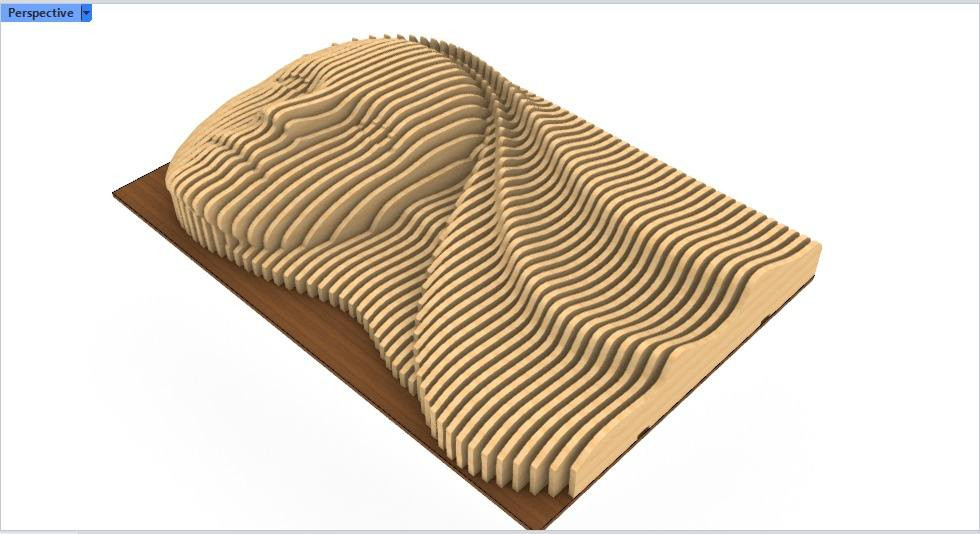 تصميم شكل واجهة استقبال لأحد الزبائن حسب الطلب و تقطيع الشكل لشرائح المهندس أمين ***********
