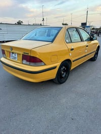 سمند 12 بيها هلال واحد صبغ مكينه كير حداديه مكفوله سياره جديده مصفره ه...