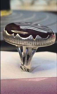 عقيق يماني • فضة 925 • صياغة نجفية