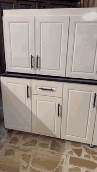 كاونتر تفصال داخل المنيوم بلوك وخارج HDF قياس مترين ونص وسنك متر ونص ع...