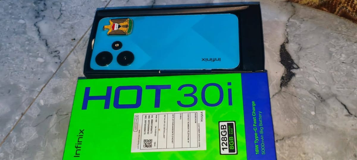 السلام عليكم للبيع جهاز Infinix HOT 30i الذاكرة 128 الرام 8 ملحقاته كامله شاحنه، كارتونه، كفر. الجهاز بيه كسر بالجامه مال الشاشة لمسه طبيعي السعر 80 وبيه مجال قليل للاتصال *********** مكاني ناحية الزوية
