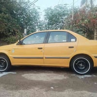 سمند موديل 12للبيع  بيها باب الخلفي بي ضربه ومصلح بدون دواخل ضربه خفيف...